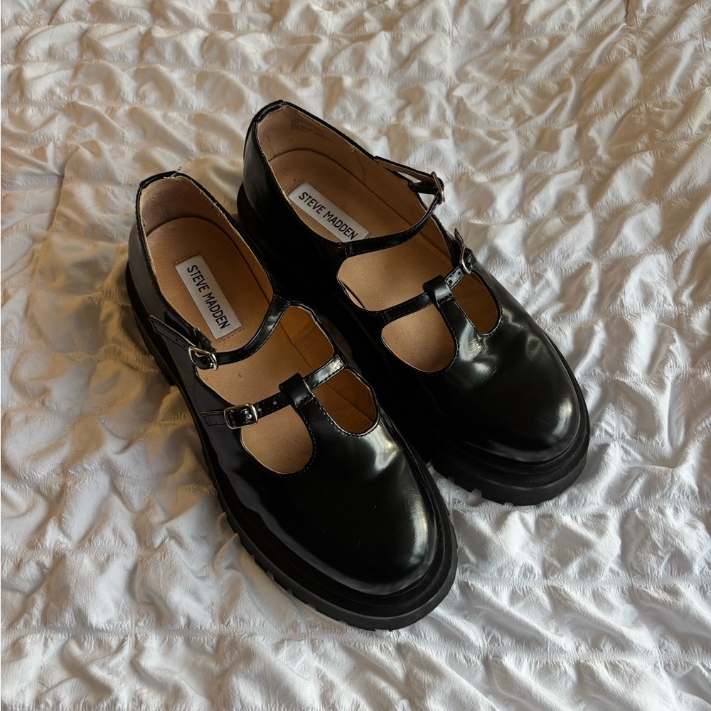 Steve Madden Black Mary Jane Shoes